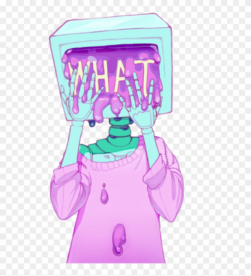 Anime Tumblraesthetic Plant Plantgirl Planta Green - Pastel Gore Tv Head #1279567