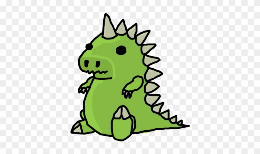 Godzilla Clipart Cute - Cartoon Drawing Of Godzilla #1279766