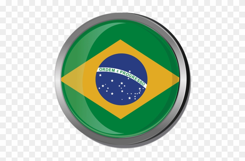 Brazil Round Flag Transparent Png - Brazil Flag #1279898