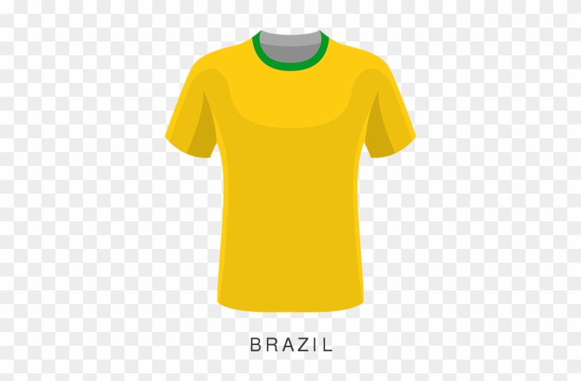 Brazil World Cup Football Shirt Cartoon - Dibujos Animados De Futbol #1279932