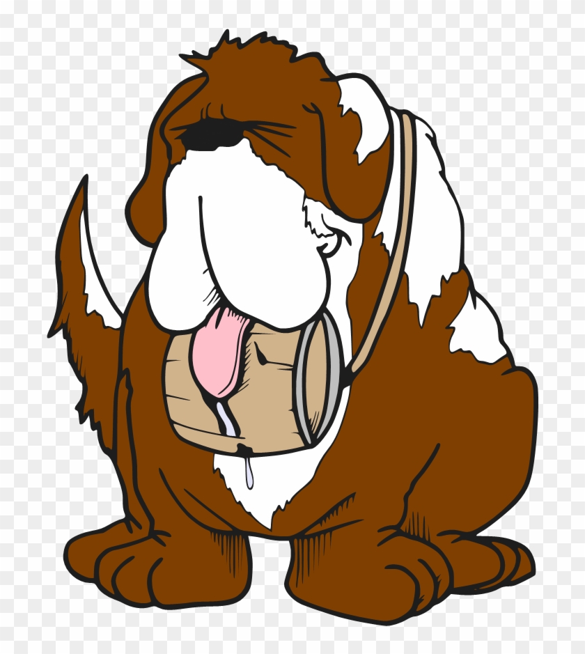 Huge Saint Bernard - St Bernard Cartoon Png #1279976