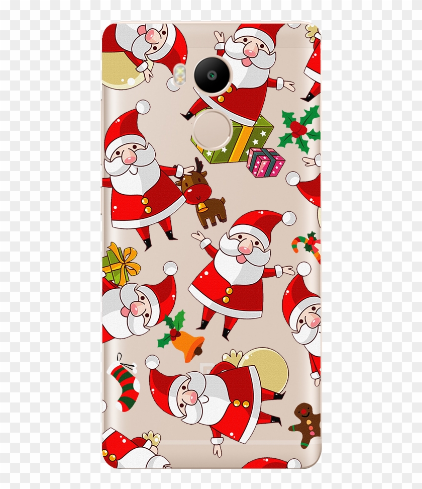 Christmas Santa Claus Coque For Xiaomi Redmi 3 3s 4 - Papel Decorativo Navideño Para Imprimir #1279987