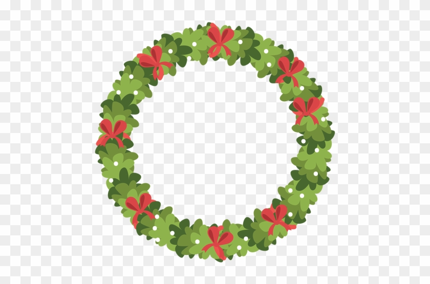 Christmas Wreath Red Bows Icon 5 Png Image - Christmas Day #1280059
