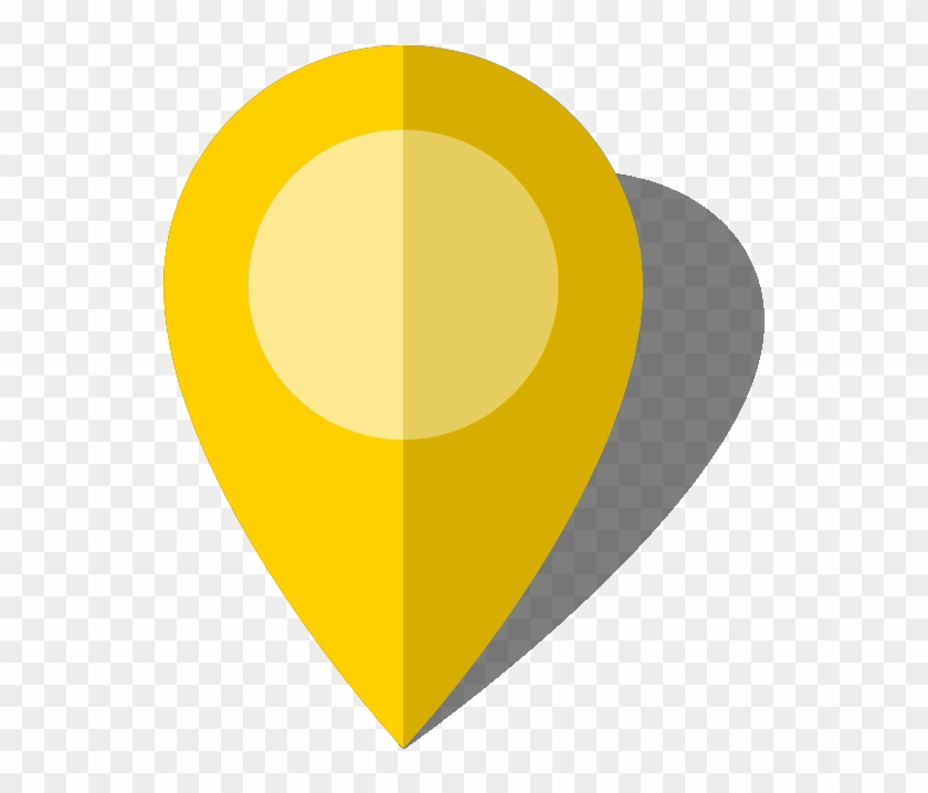 Location Map Pin Yellow10 - Location Icon Yellow #1280150