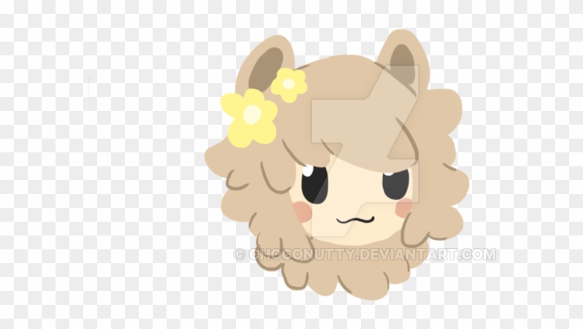 Little Lama Head By Choconutty - Cartoon #1280159