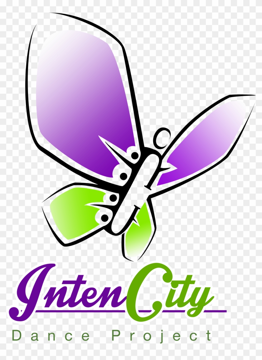 Rainbow Butterfly Clipart Png Text - Intencity Dance Project #1280209