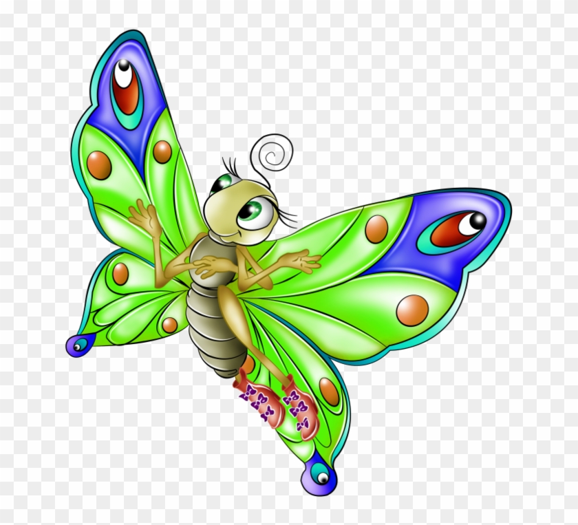 Первоисточник Красочные Отрисовки Бабочек - Butterfly Cartoon #1280342