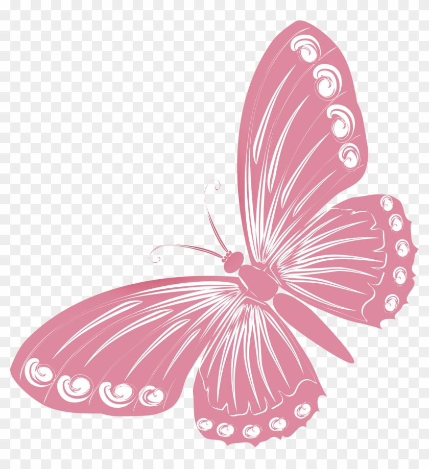 Кликабельно - Розовая Бабочка Пнг #1280396