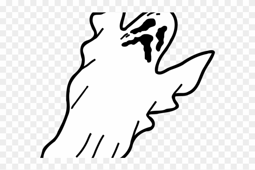 Ghost Clipart Angry - Scary Ghost #1280465