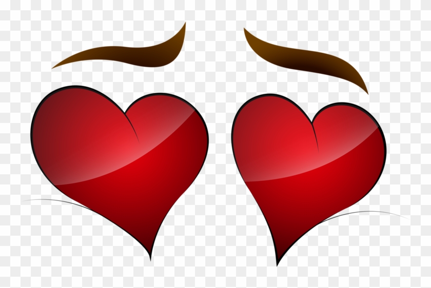 Heart Cartoon Eye Illustration Heart In Eyes Png Free Transparent