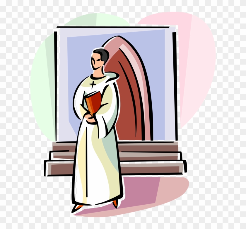 Vector Illustration Of Roman Catholic Boy In France - Illustration #1280744