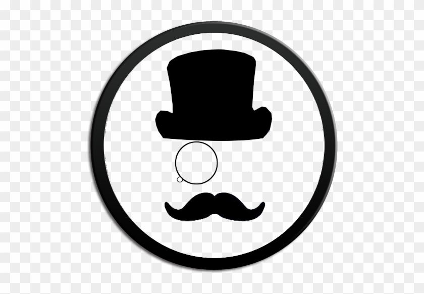 Monocle Top Hat Png Image - Tanda Tanya Hitam Putih #1280798