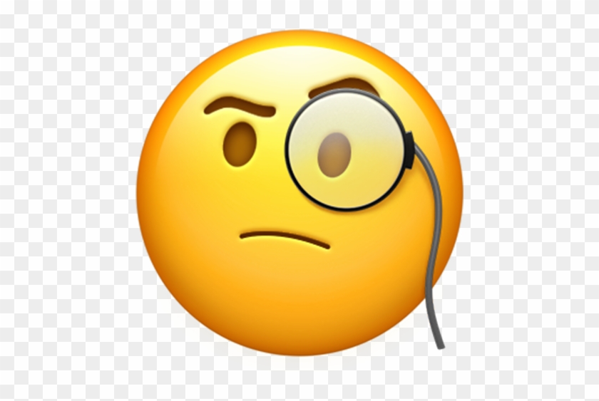 Face With Monocle - Monocle Emoji #1280910