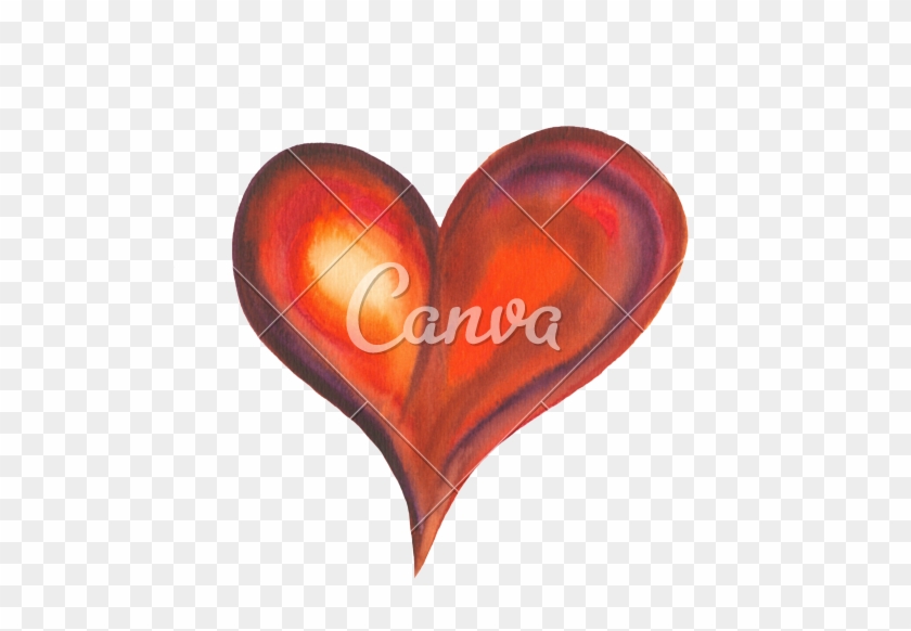 Isolated Heart In Red Shades - Canva #1280909