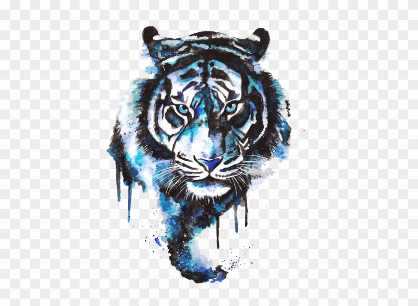 Tiger Drawing Tattoo Art Watercolor Painting - Tattoo Designs - Free  Transparent PNG Clipart Images Download
