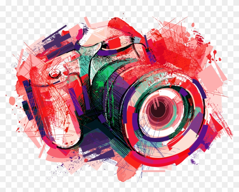 Camera Photography Watercolor Painting - Watercolor Camera #1280965