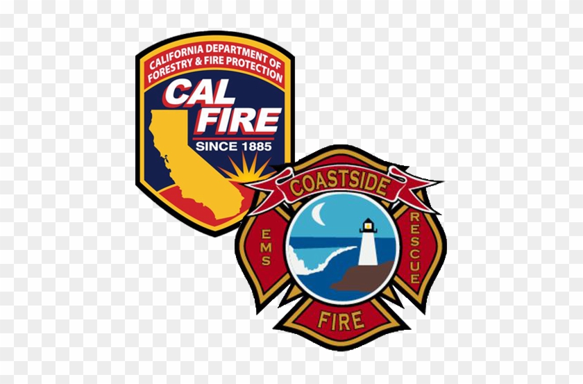 Coastside Fire Department And Cal Fire Duel Logo - California Fire Department Logo #1281212