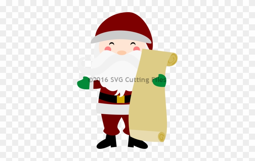 Santa With List - Illustration #1281214