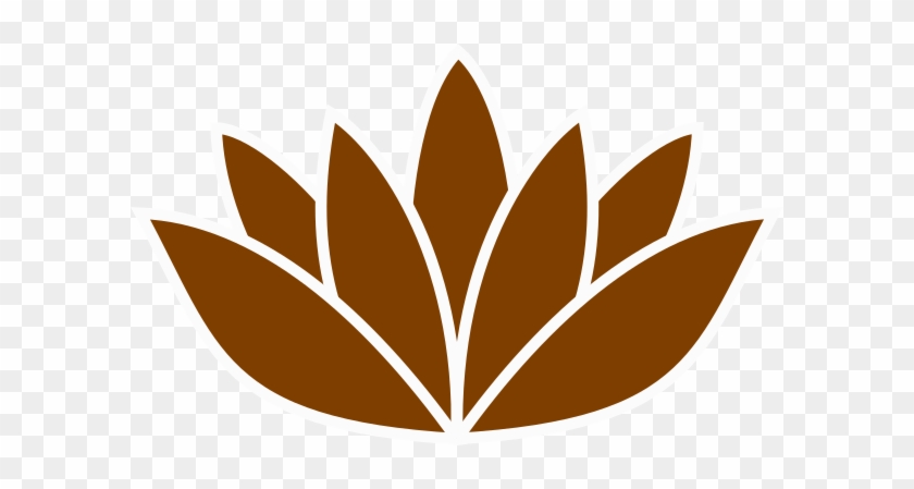 Orange Lotus Flower Picture Clip Art At Clker - Icon Wellbeing #1281291