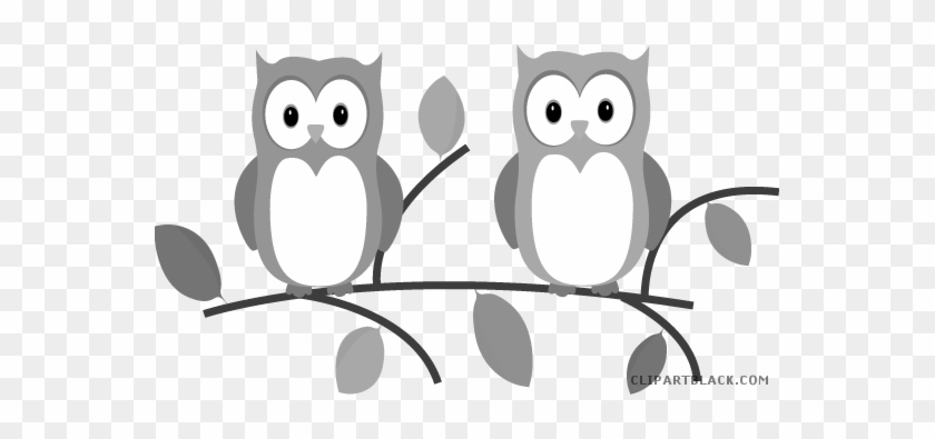 Owl On A Branch Animal Free Black White Clipart Images - Introduce Yourself As A Teacher #1281303