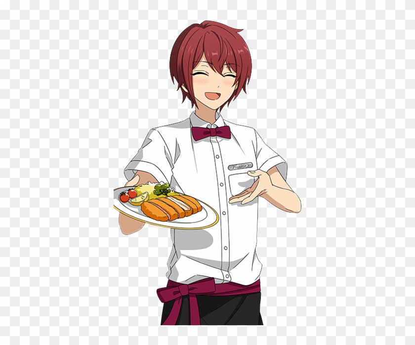 Anime Clipart Waiter - Anime Waiter Render #1281349
