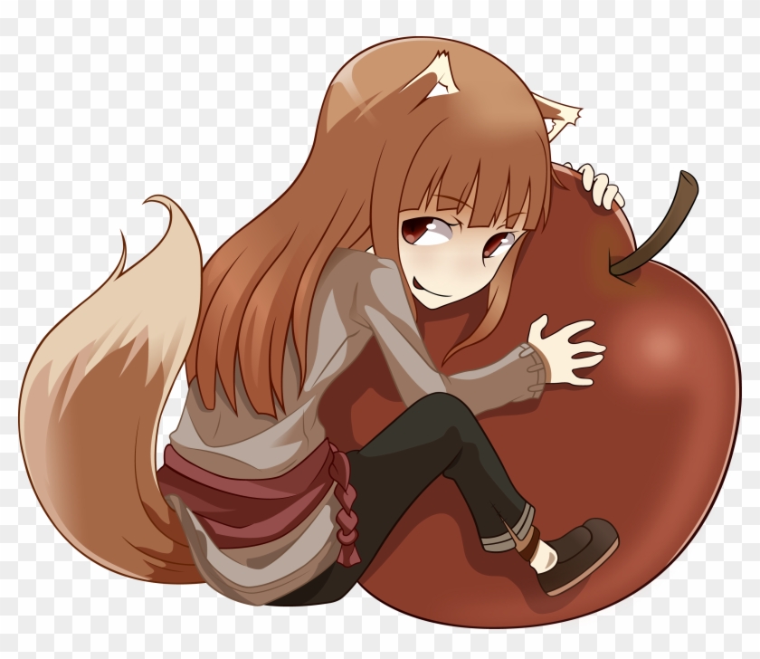 Drawn Macbook Anime - Spice And Wolf Apple #1281353