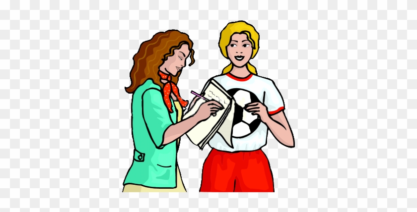 Journalist Clipart Woman Reporter - Sports Writer Clipart #1281754
