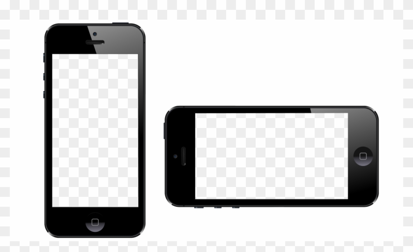 Two Iphones With Knockout Screens - Presentation #1281807