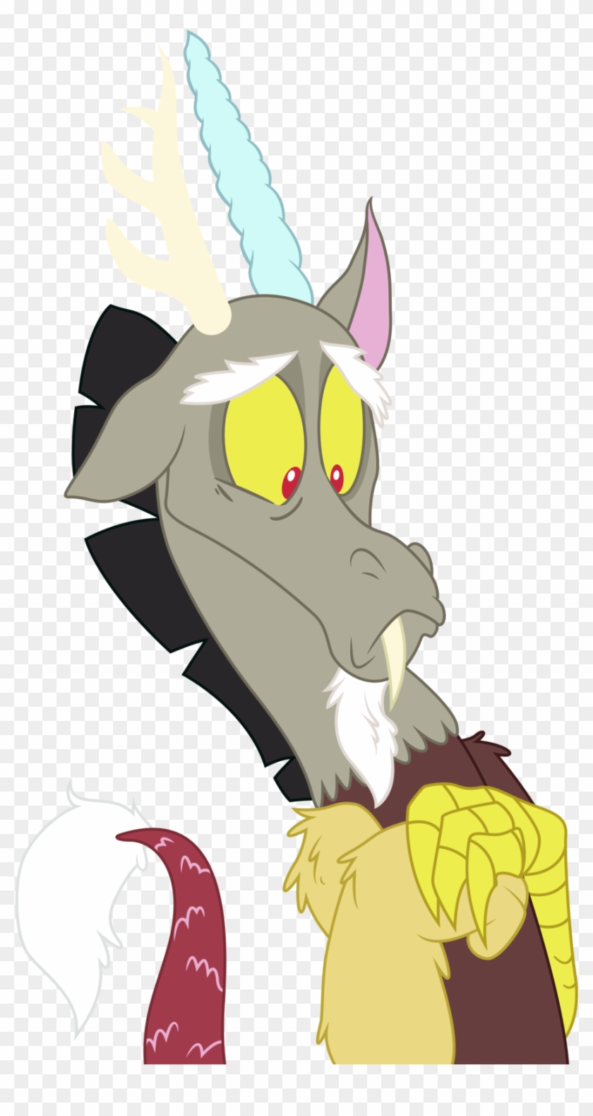He's A Vector Of Discord - Mlp Discord Worried #1281823