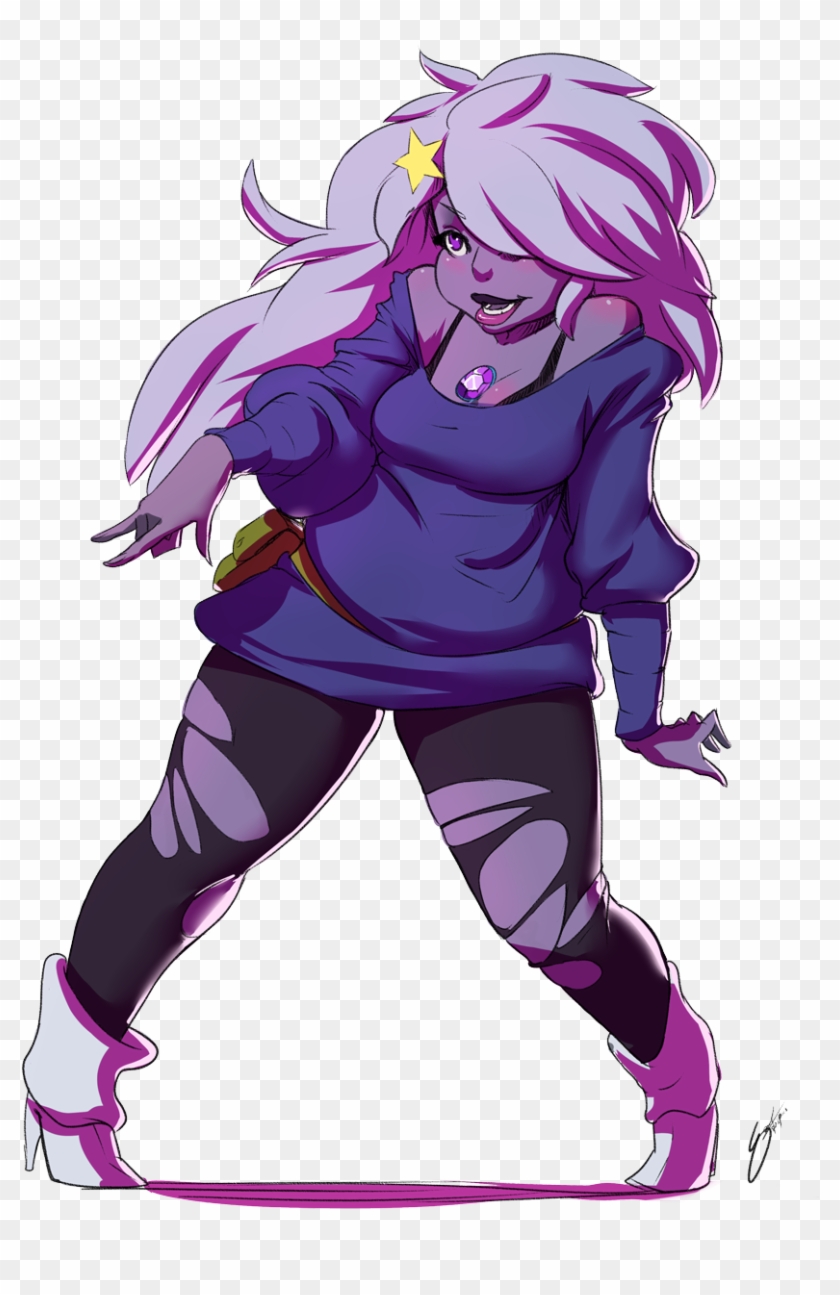 Purple Violet Fictional Character Cartoon Mythical - Steven Universe Fan Art Amethyst #1281837