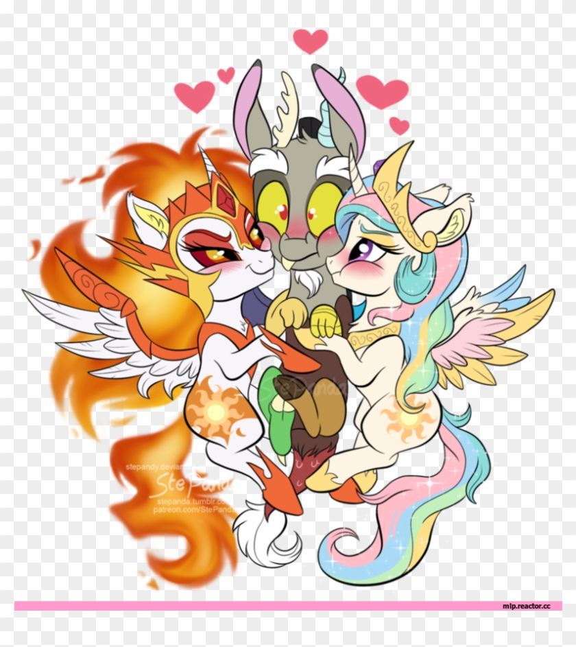 My Little Pony,мой Маленький Пони,фэндомы,solar Flare,солар - Mlp Celestia X Discord #1281874