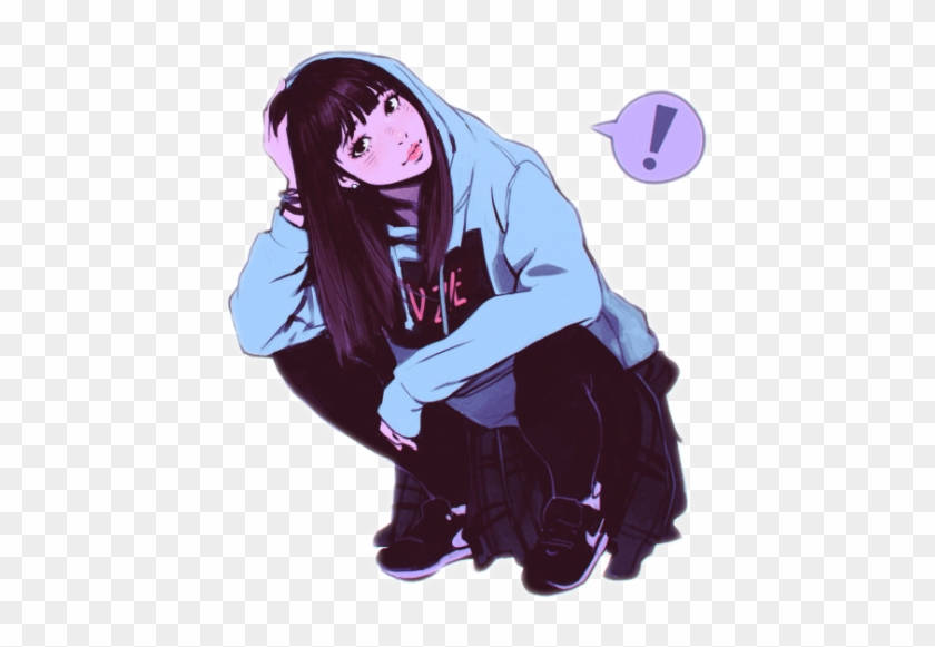 Anime girl in hoodie by Miniomegaxis on DeviantArt