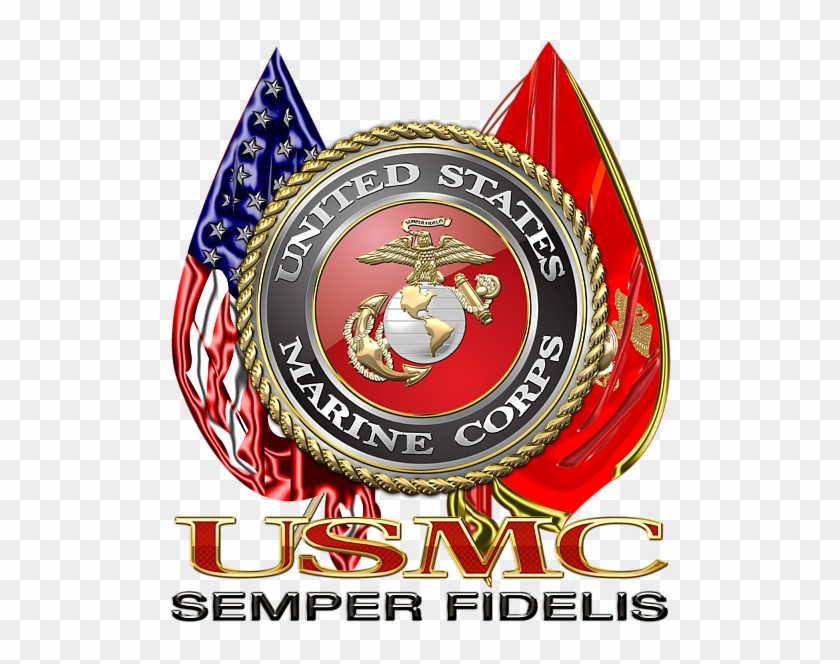 Bleed Area May Not Be Visible - Marine Corps Emblem #1282115