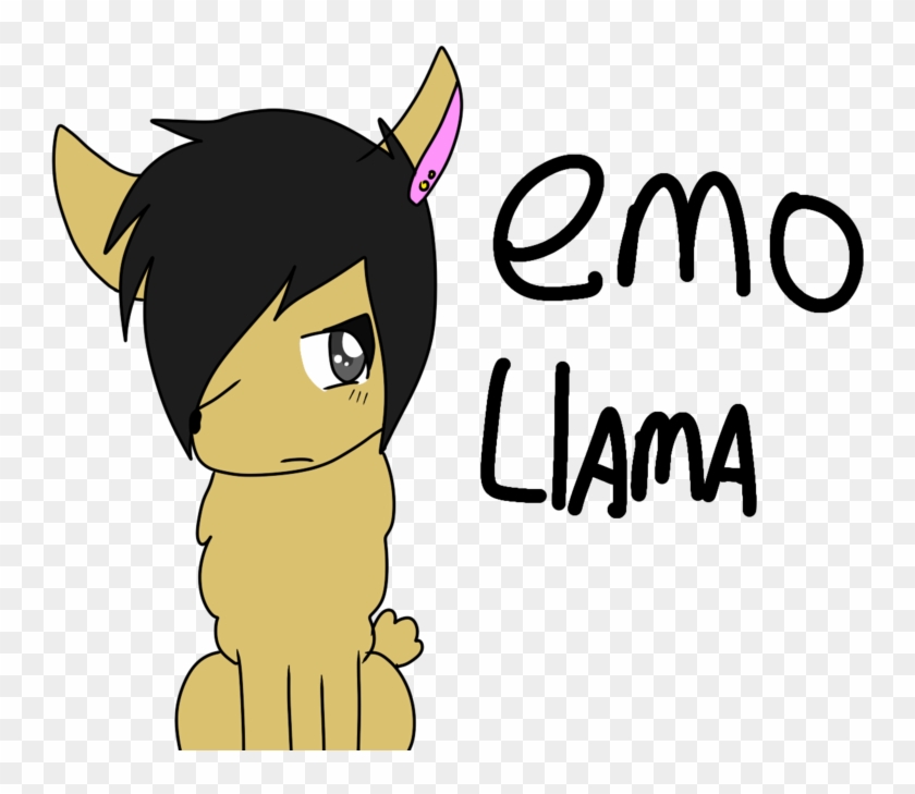 Emo Llama By Nightstartehwolf - Painting #1282164