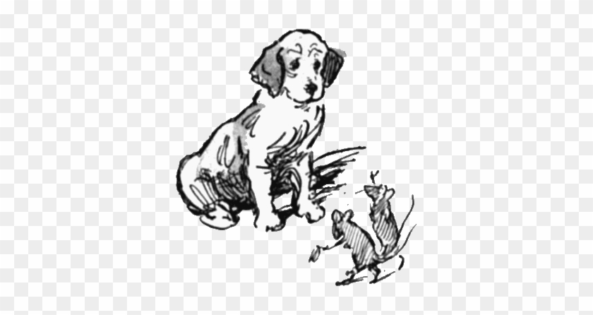 Greyscale Drawing Of Two Mice, Both Standing On Hind-legs - Spaniel #1282177