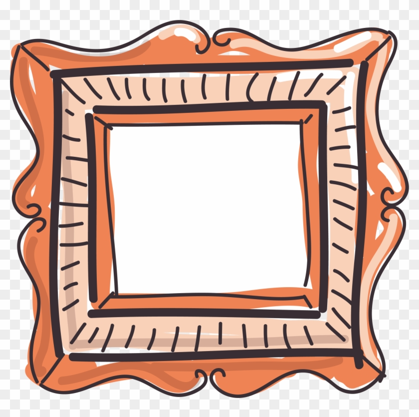 Picture Frame Painting Clip Art - Moldura De Foto Desenho Png #1282587