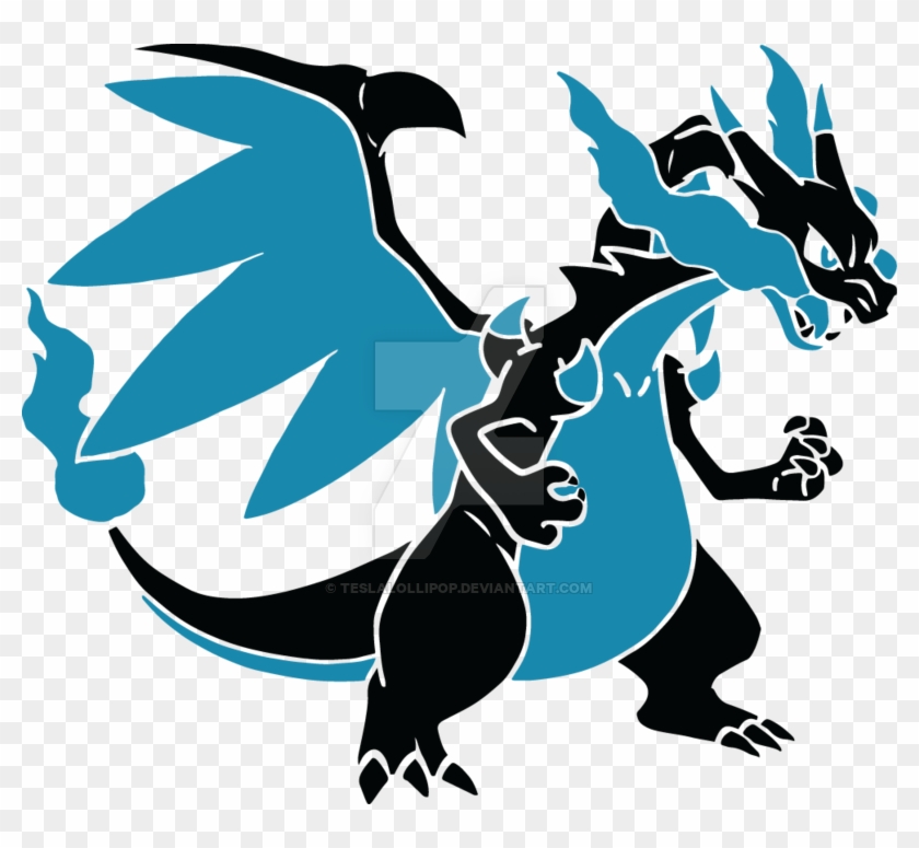 Mega Charizard X Vector By Teslalollipop - Mega Charizard X Logo #1282601