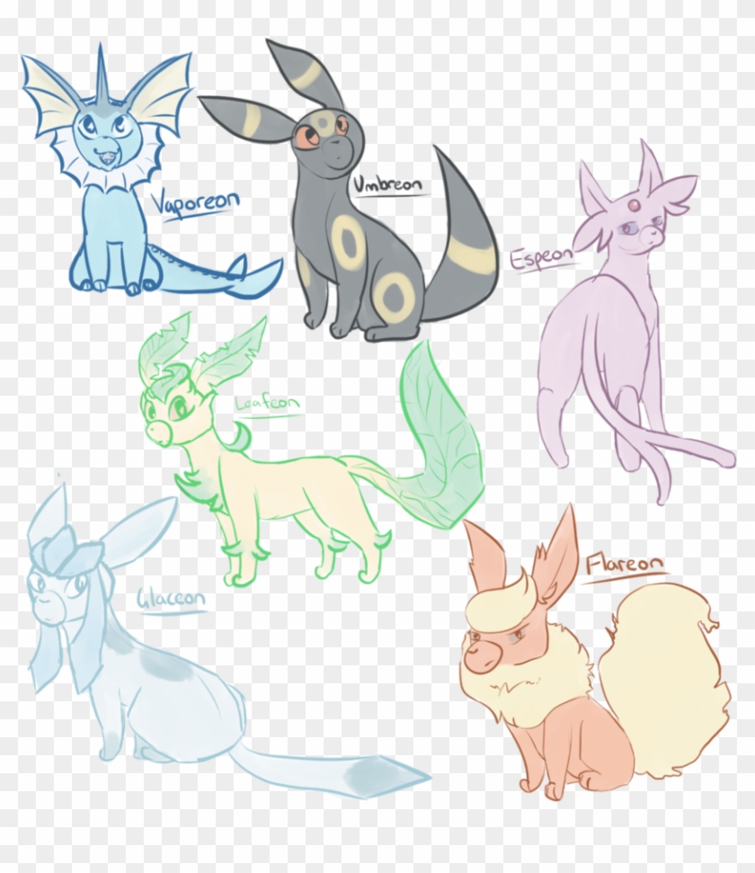 Favourite Eeveelutions By Peridotmeow - Cartoon #1282695