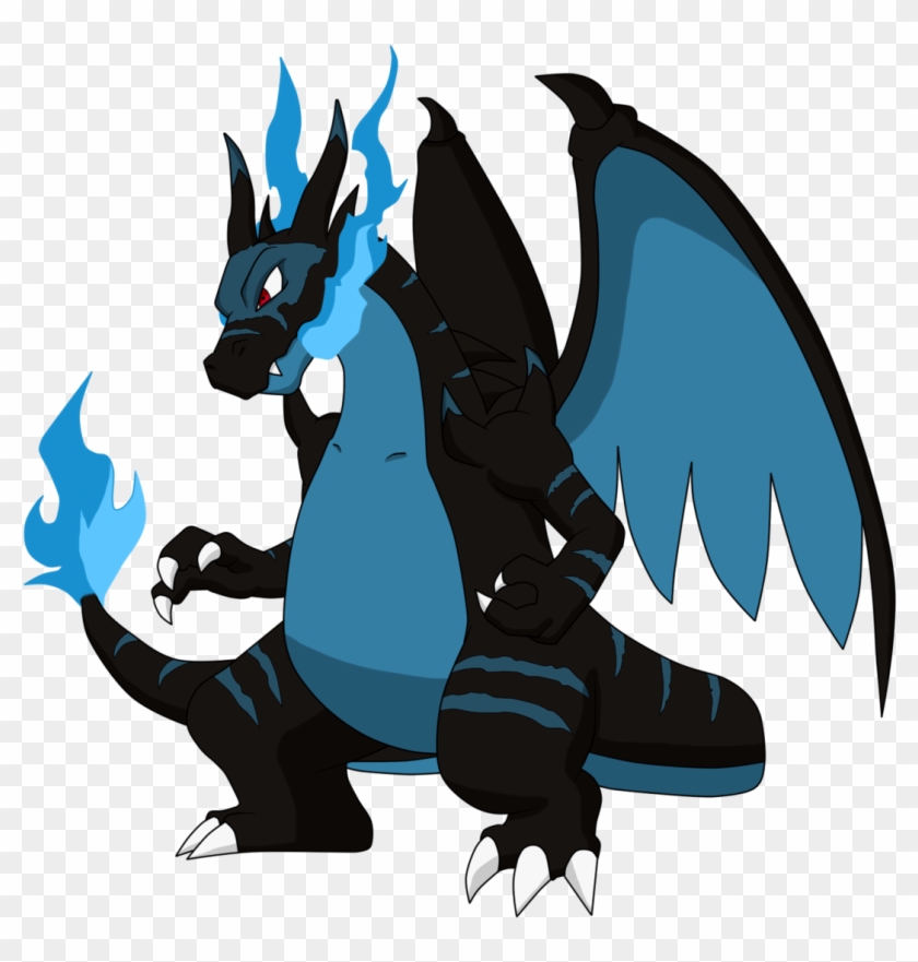 Mega Charizard X Two By Charizardproduccion7 Mega Charizard - Mega Charizard X Cartoon #1282758