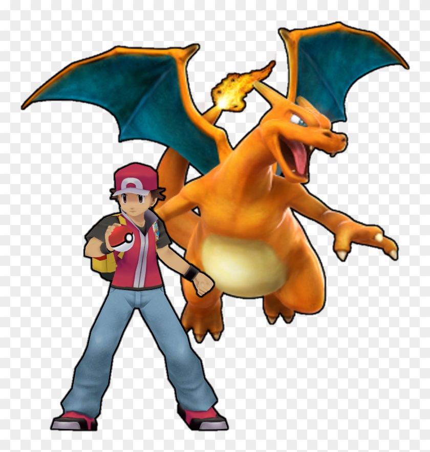 Red & Charizard's 3d Model - 3d To Svg Render #1282769