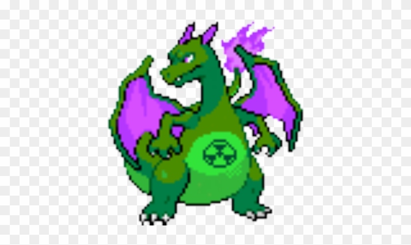 Nuclear Charizard - Pixel Art Pokemon Hard #1282836