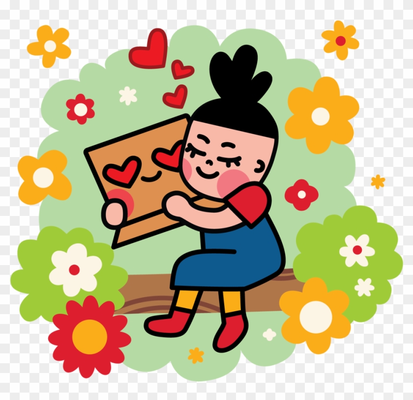 Facebook Stickers Box Girl - Chrysanthi #1282906