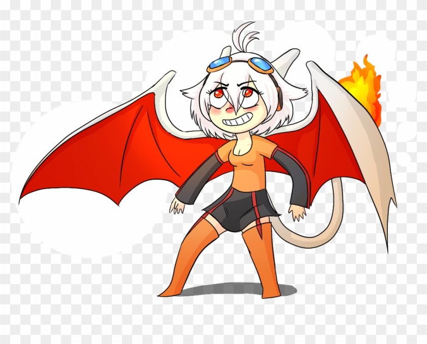 Tpp Moemoneffie The White Charizard - Cartoon #1282930