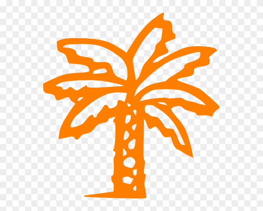 Rec Ultra, Orange Tree - Palm Tree Clip Art Black #1282962