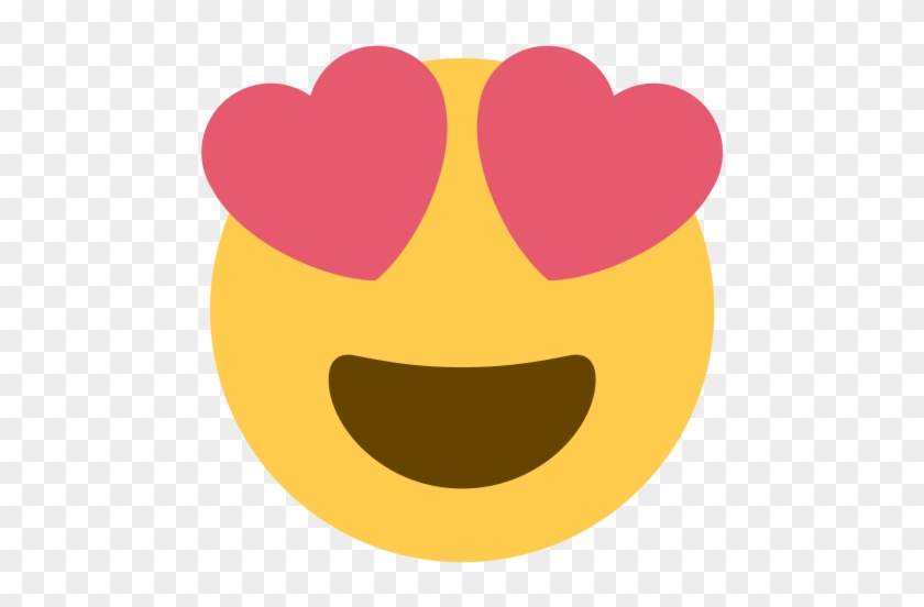 Purple Heart Emoji - Smiling Face With Heart Shaped Eyes #1282974