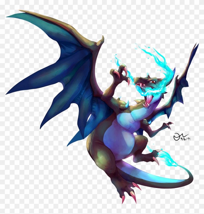 Speedpainting Mega Charizard X - Speedpainting Mega Charizard X #1282985