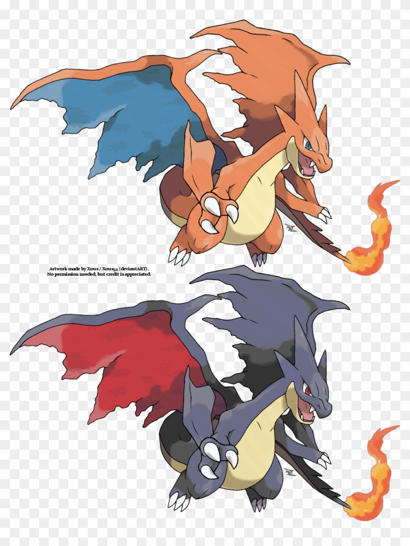 Mega Charizard Y By Xous54 Mega Charizard Y By Xous54 - Charizard And Shiny Charizard #1282988