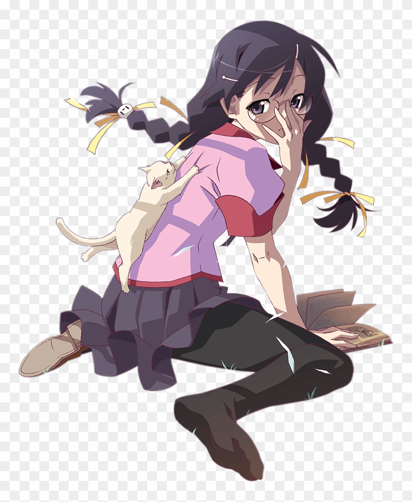 Monogatari Series Tsubasa Hanekawa Anime Glasses 005 - Monogatari Series #1283093