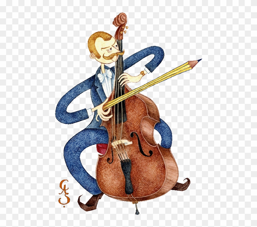 Contact Martyn - Cartoon Cello Player #1283239
