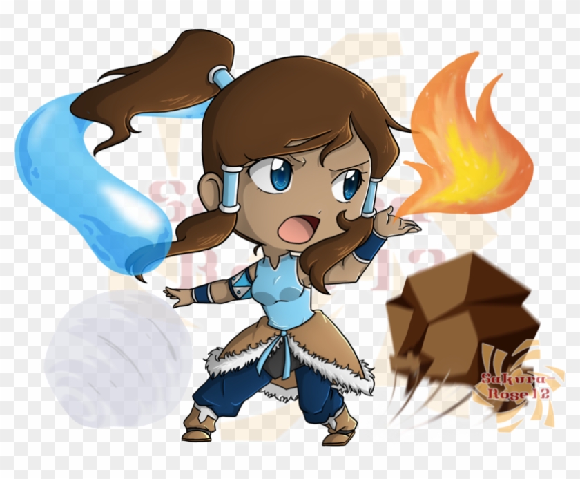 Korra The Chibi Avatar By Sakura-rose12 - Chibi Avatar #1283279